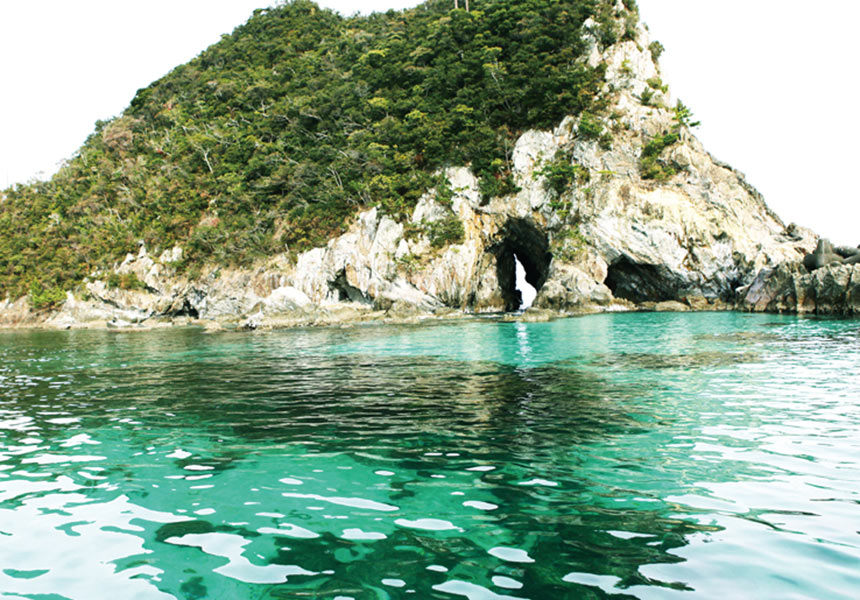 那智の滝〉一の滝と呼ばれ、水柱は落差日本一を誇る名瀑。那智勝浦の