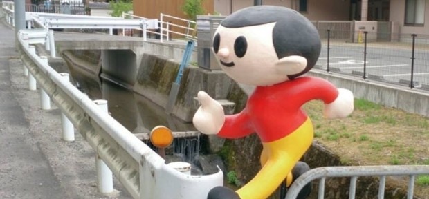 滋賀の通学路に必ずいる！ 「飛び出しぼうや」の 激レア立体モデル登場