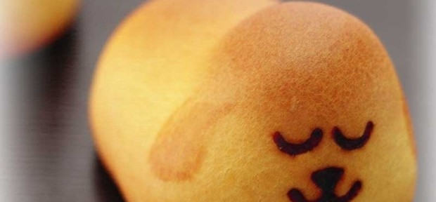 今日のおやつ： 押し花作家プロデュース！ 栃木のかわいいわんこ銘菓 「ぼくポチ」