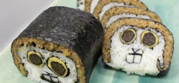 今日のグルメ：遂に登場！ 愛知県岡崎市のかなりリアルな 「オカザえもん寿司」