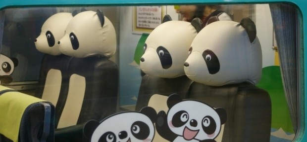 絶好の記念写真スポット！ パンダ推しの和歌山県で パンダシートの電車に乗ろう