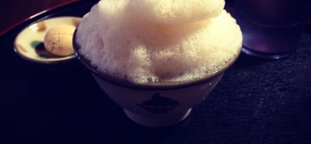 今日のおやつ： ソフトクリームみたいなお茶！？ 沖縄の水で作られる 「ぶくぶく茶」