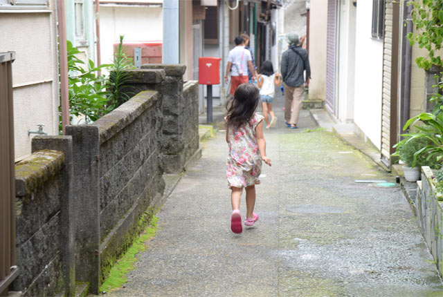 子浦集落の路地