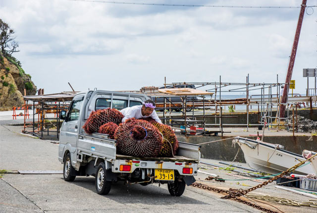 港の軽トラック