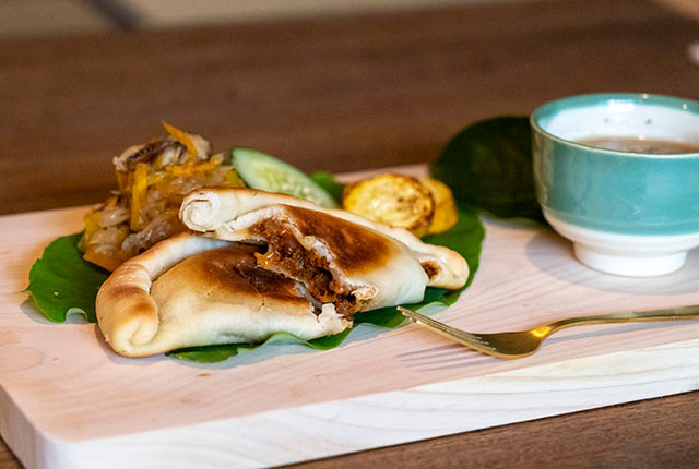 鹿肉を使ったミートパイ