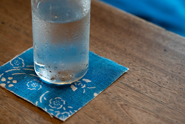 紅型作家・石塚淳さん作のコースター