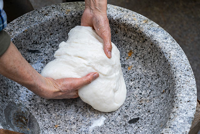 つきたてのお餅