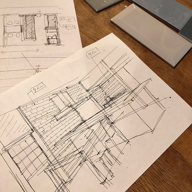 手書きのリノベーションイメージ