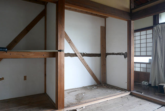 押入れの中段撤去が完了