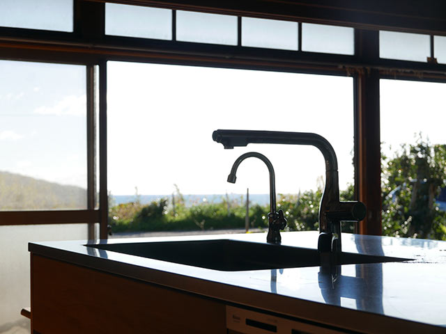 新しく設置したキッチンのシンク