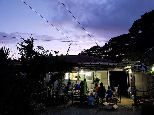 貸別荘飯田でのバーベキュー風景