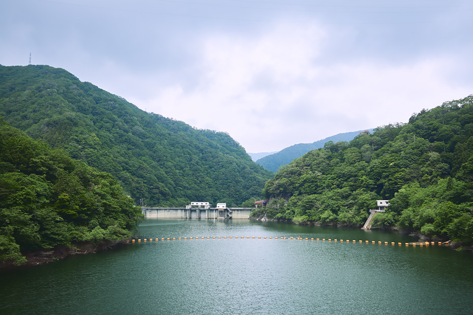 大聖寺川に造られた、我谷ダム。