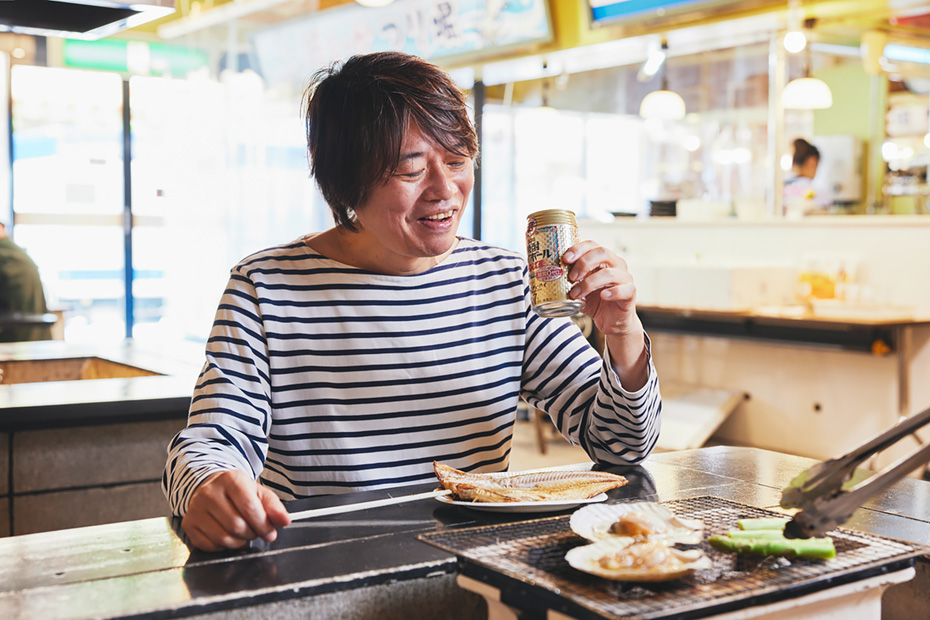 焼酎ハイボールをぐいっといく