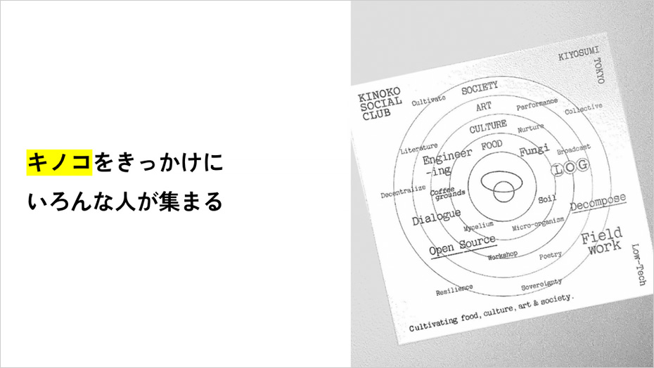 キノコをきっかけにいろんな人が集まる