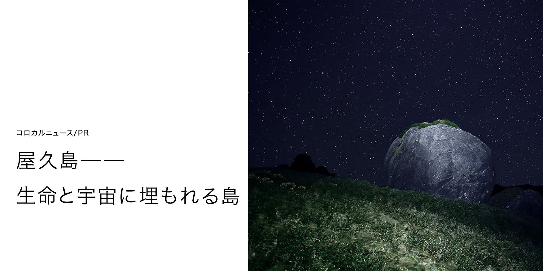 生命と宇宙埋もれる島