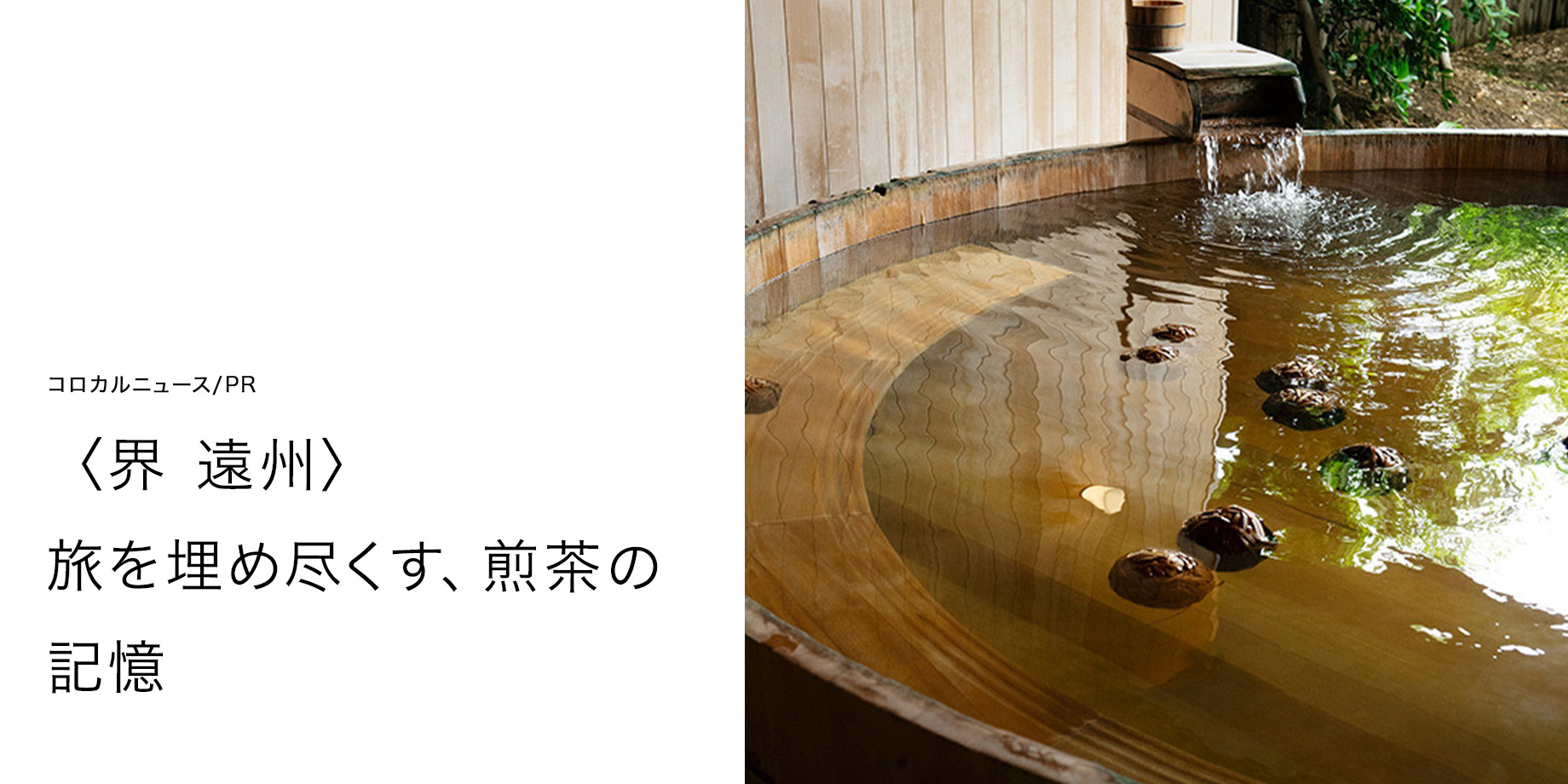 〈界 遠州〉 旅を埋め尽くす、煎茶の記憶