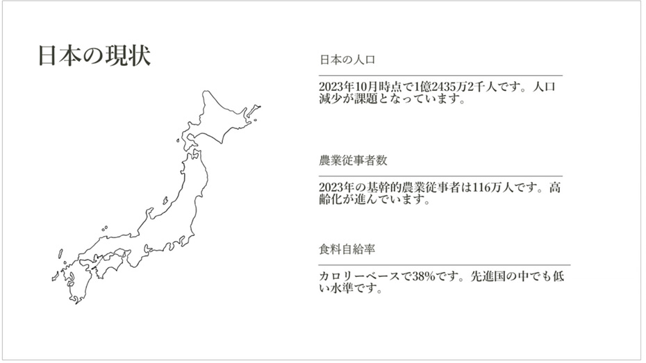 日本の現状