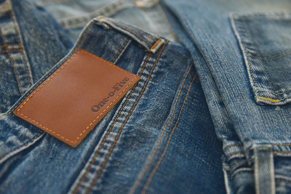 501を逆さまにしたブランド名〈One-o-Five〉は、時が巻き戻ったように生まれ変わったプロダクトにぴったりの名前だ。