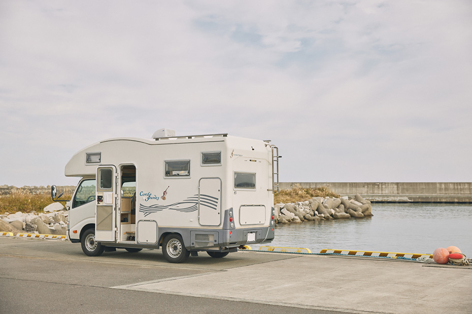 富岡町で日下さんがお気に入りだという漁港に到着。
