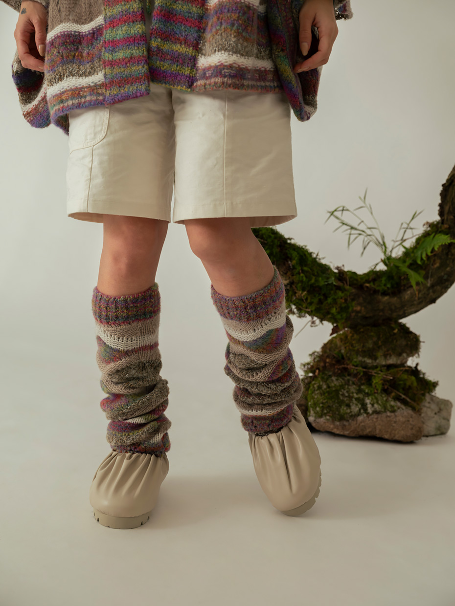 羽織 / Fair Isle knit: pink／71,500円