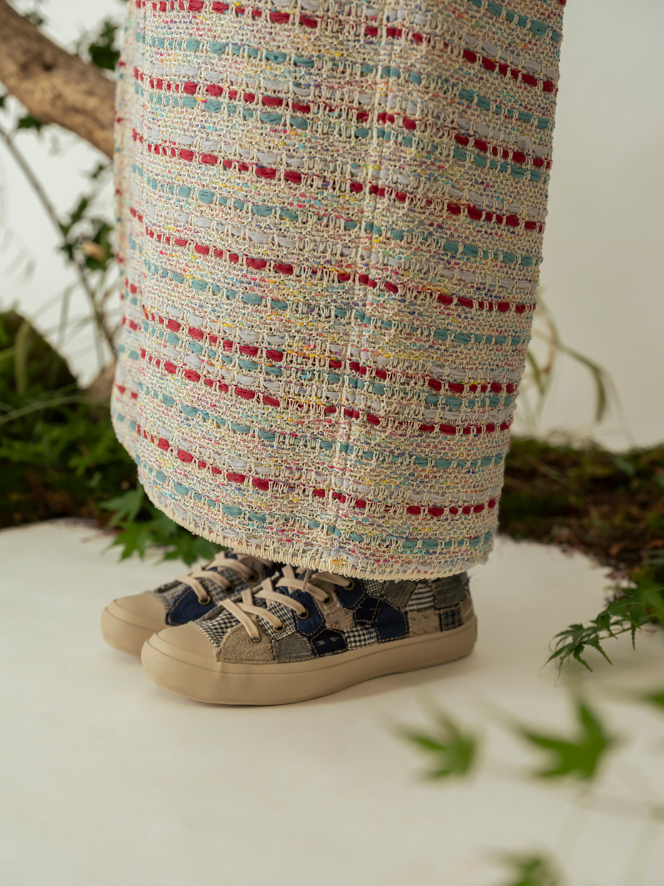 ゆかた / インレイ編みニット: ecru／99,000円（税込）