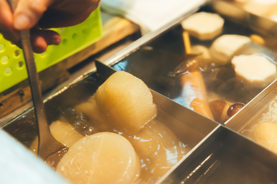 お店の自慢の一つは大根