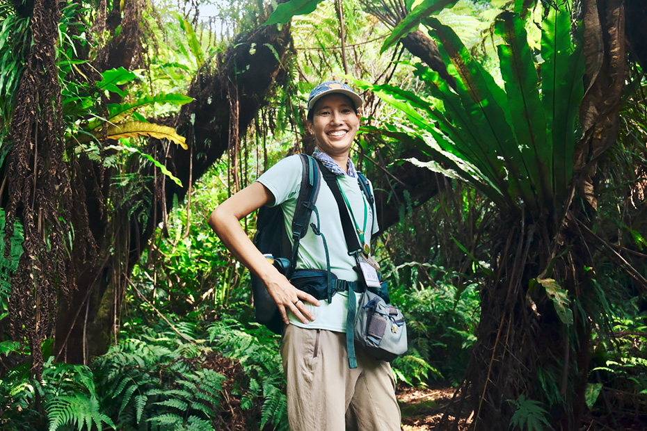 エコツアーガイド「irie isle（アイリーアイル）」の宮川五葉さん