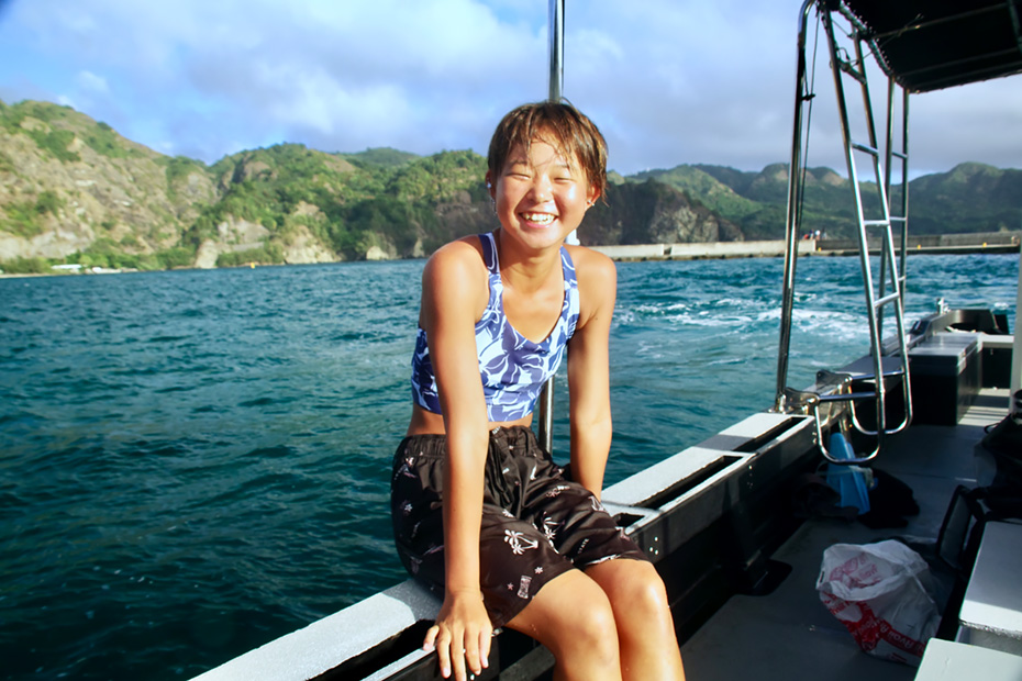 エコツアーガイド「竹ネイチャーアカデミー」の海那さん。