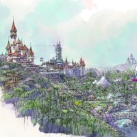 サンリオキャラクターパーク ハーモニーランド全景（天空のパーク構想）