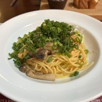 オールドスパゲティファクトリー 神戸店の「青ネギとキノコのペペロンチーニ」