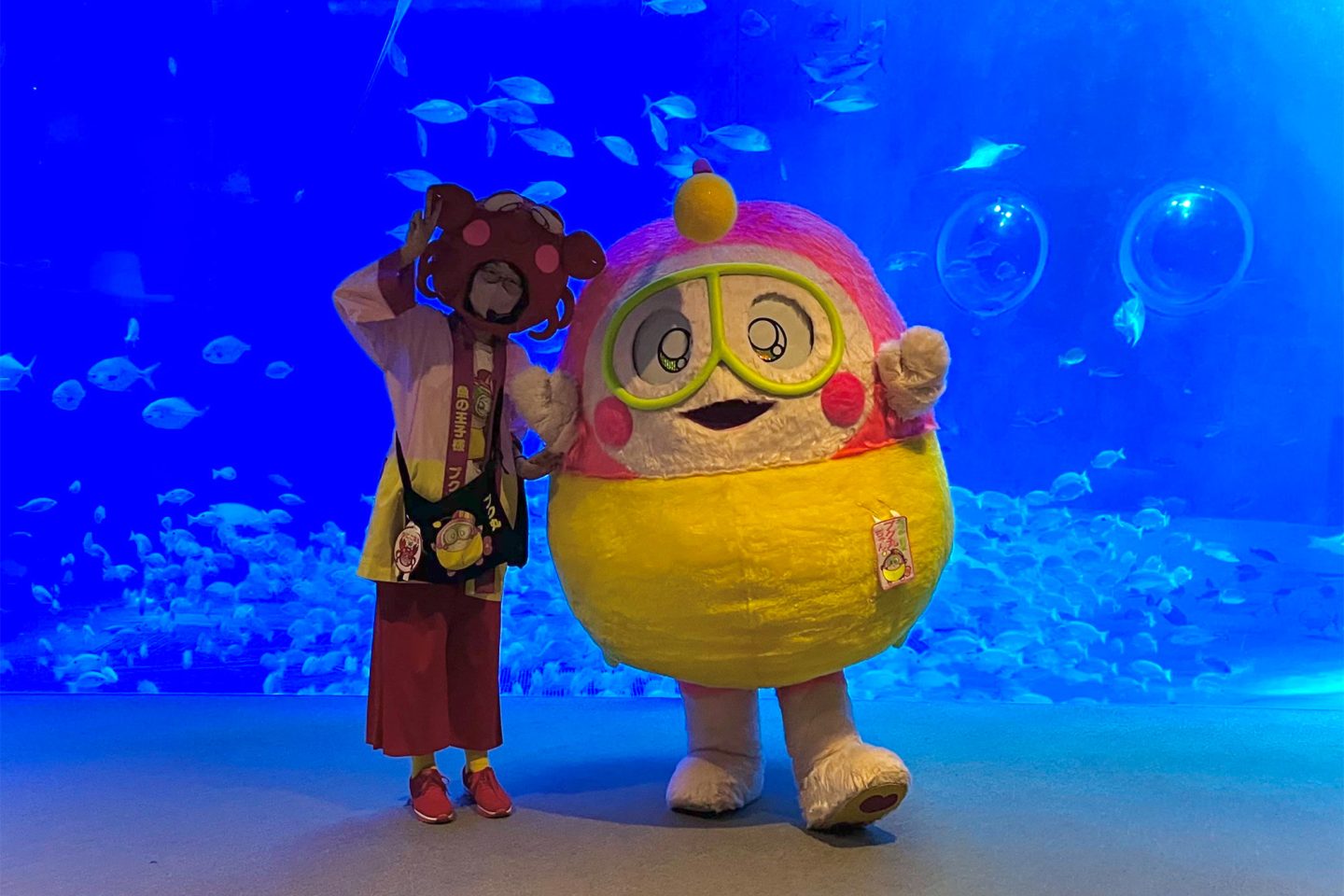 プク丸ちゃんとかにこ隊長