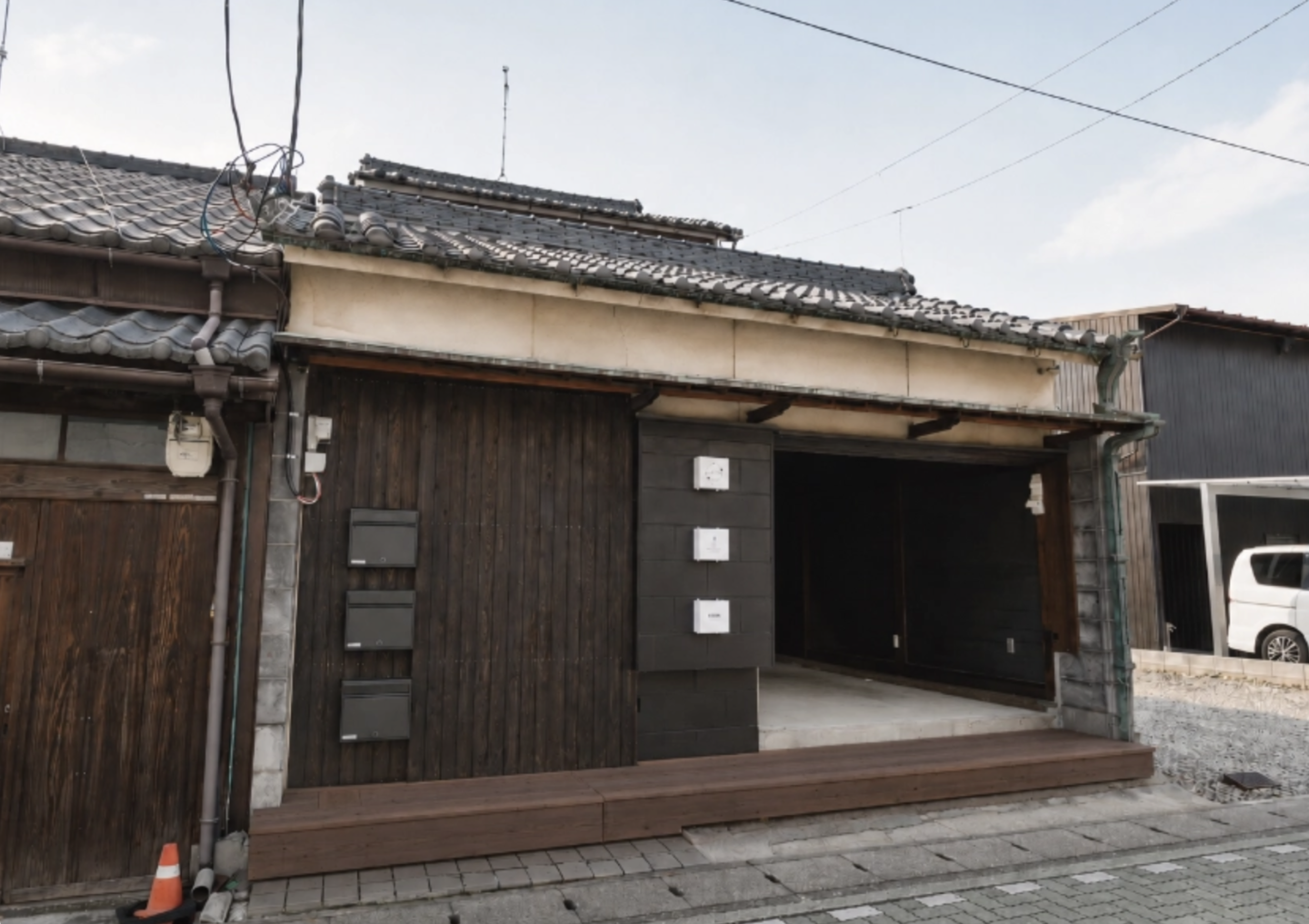 奈良県大和郡山市の古民家リノベ物件「柳町フラット」の外観