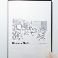 ネオ・ソウル・ギタリストのソエジマトシキさんのホームスタジオ〈Kimama Studio〉の絵（撮影：五十嵐一晴氏）